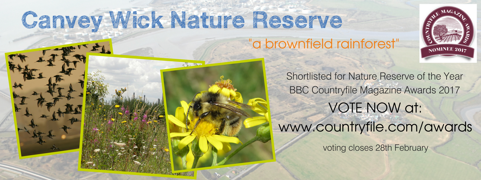 Canvey Wick Nature Reserve shortlisted in BBC Countryfile Magazine Awards 2017